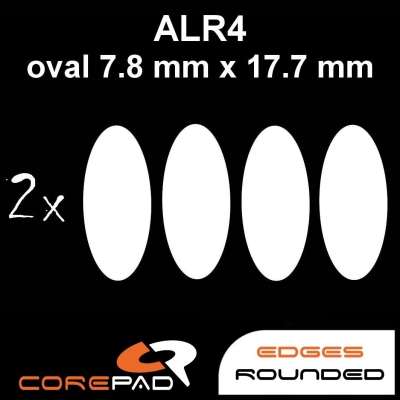 Corepad Skatez ALR 4 Mausfüße AllRound use - oval 7,8 mm x 17,7 mm