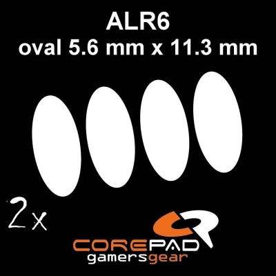 Corepad Skatez ALR 6 Mouse-Feet AllRound use - oval 5,6 mm x 11,3 mm