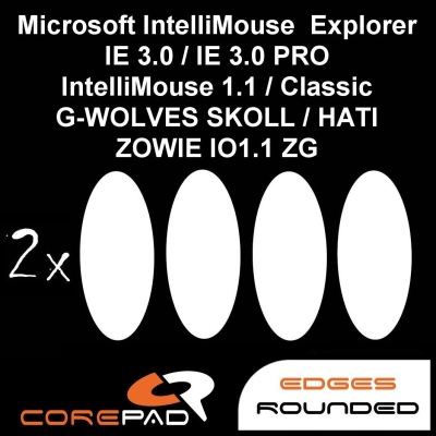 Corepad Skatez ASUS ROG Gladius II / G-WOLVES Hati & Skoll / Microsoft IntelliMouse 1.1 & 3.0 PRO & Explorer IE 3.0
