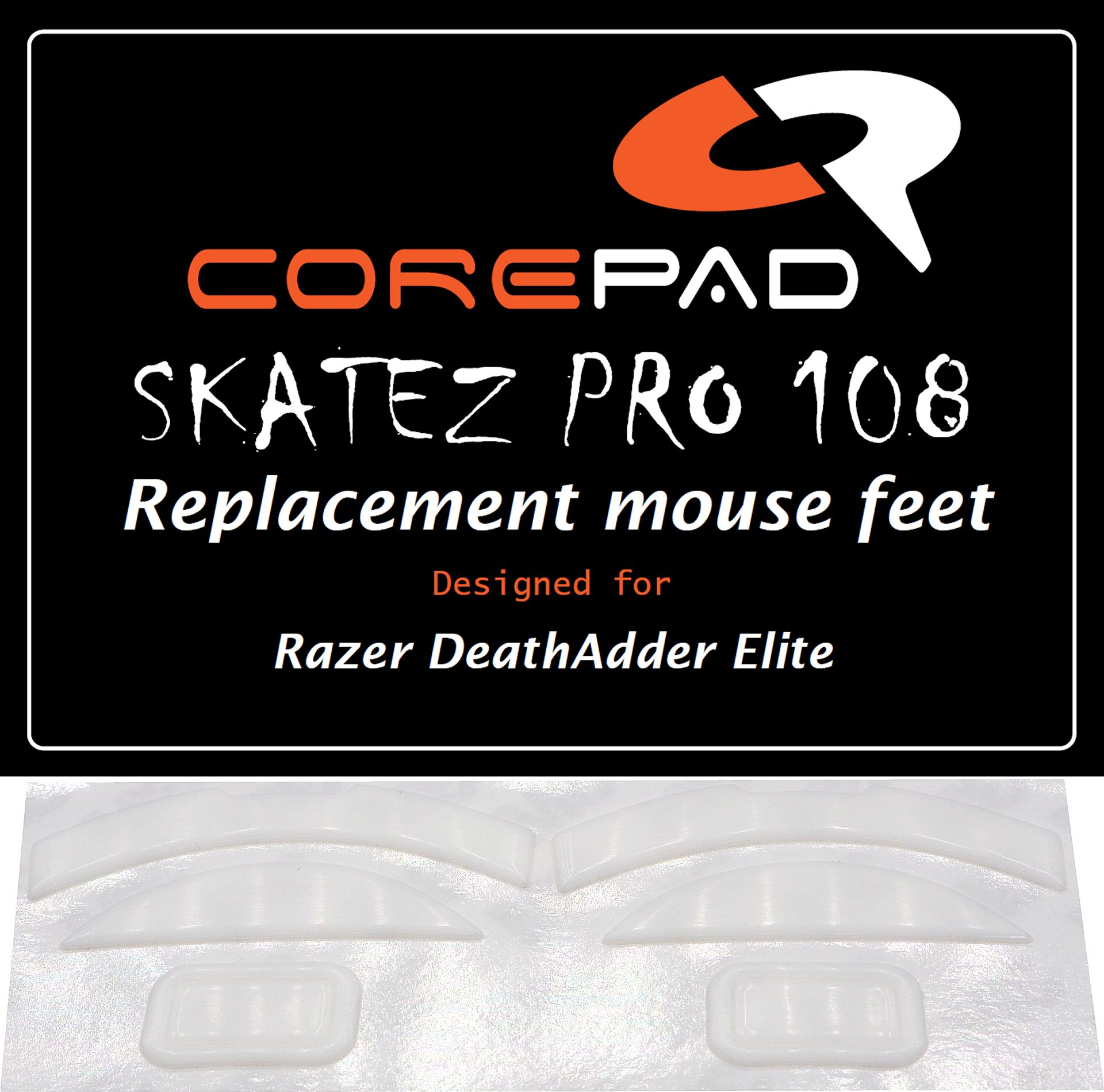 Corepad Skatez Razer DeathAdder Elite Replacement Teflon® mouse feet Hyperglides