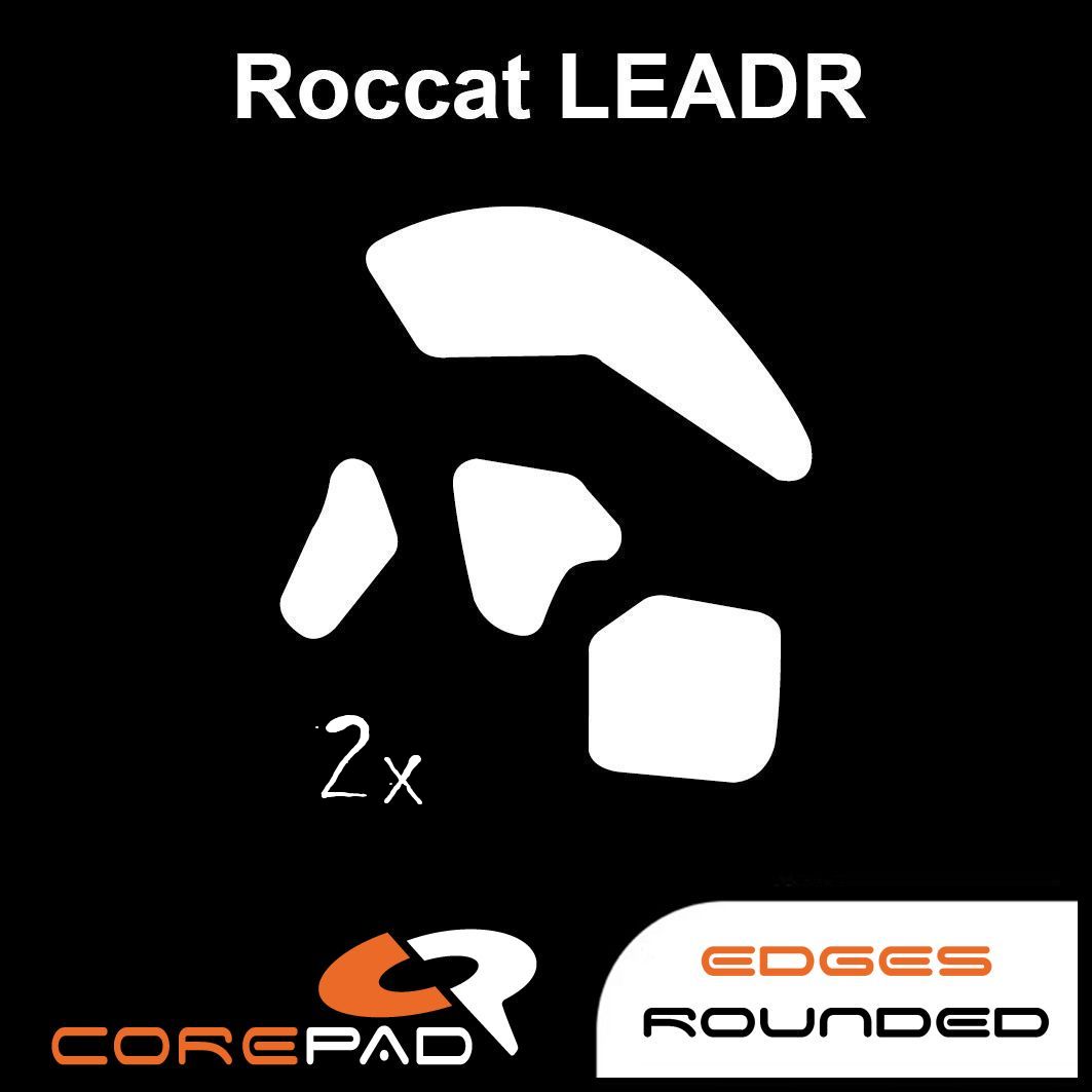 Corepad Skatez Roccat LEADR Replacement Teflon® mouse feet Hyperglides