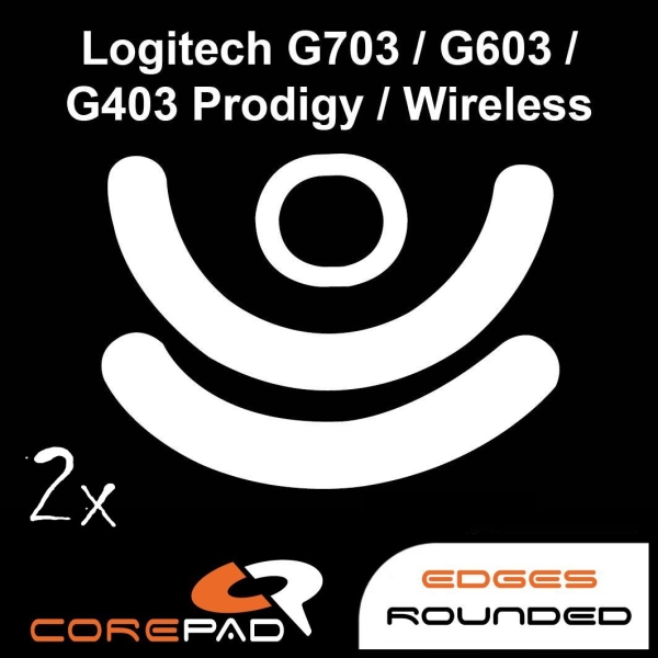 Corepad De Corepad Skatez Pro 107 Mouse Feet Logitech G703 G603 Lightspeed G403 Prodigy Wireless